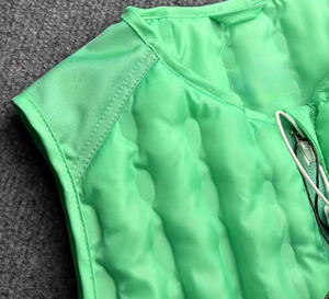 Chaleco Deportivo de Invierno para Hombre, Chaqueta Cálida con Cuello Alto y Cremallera, Mangas Acolchadas, Diseño con Cuello en V para Senderismo y Running - Product Image 2