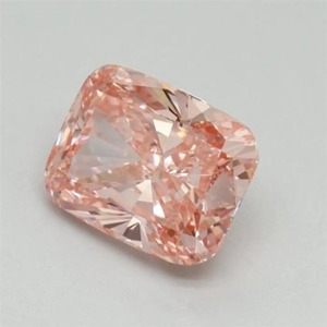 Diamant rose synthétique de laboratoire, taille coussin allongée, de 1,00 à 5,00 carats, rose fantaisie, certifié, clarté VVS VS - Product Image 3