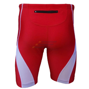 Shorts de compression pour hommes, respirants, en spandex/polyester, séchage rapide, longueur genou, avec étiquette privée - Product Image 3