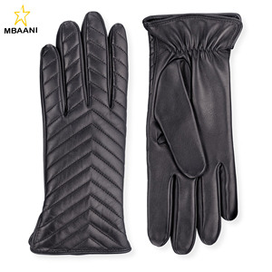 women's fashion leather touchscreen windproof breathable <b>gloves</b> - Product Image 1