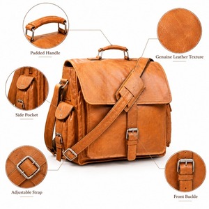 Custom Handmade Full Grain Leather Messenger <b>Bags</b> Crossbody <b>Laptop</b> Satchel Shoulder <b>Bag</b> Office Work Travel Unisex Business Gifts - Product Image 2