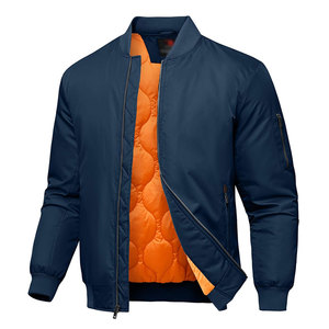 <b>Men</b> Oversized Streetwear Bomber <b>Jacket</b> <b>Lightweight</b> Full Zip Fashion <b>Jacket</b> Wholesale Supplier OEM ODM - Product Image 4