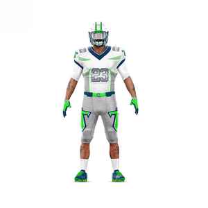 Camiseta de Fútbol Americano Personalizada GLORY, Unisex, Verde, Sublimada, Absorbente de Humedad, Manga Corta, Uniforme para Adultos, Todas las Temporadas, 100% - Product Image 2