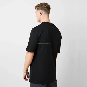 Camisetas Extra Grandes Personalizadas para Hombre, Fabricante, Impresión, Peso Pesado, 280, 260, 240 GSM, 100% Algodón, Camiseta con Hombros Caídos para Hombre - Product Image 2