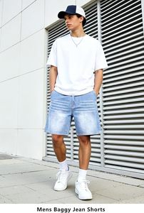 Premium 100% Cotton Breathable Summer Mid Waist Denim <b>Shorts</b> | Oversized Relaxed Fit Streetwear | Custom OEM Apparel - Product Image 3