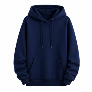 Winter Digital Printing Solid Color Casual Blank Kangaroo Pocket Street Wear High Quality Cotton Fleece Pullover <b>Hoodies</b> - Product Image 3