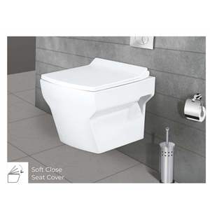 WC mural élégant et moderne de forme Lenova, 480x345x330mm, en céramique, pour salle de bain commerciale. - Product Image 5