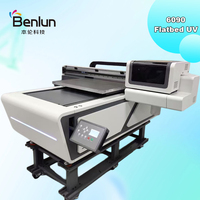 Impresora UV Plana Benlun 6090 al por Mayor con Cabezales de Impresión XP600/I1600/I3200, Tinta UV, Impresora Flexográfica para Carcasas de Teléfono Móvil