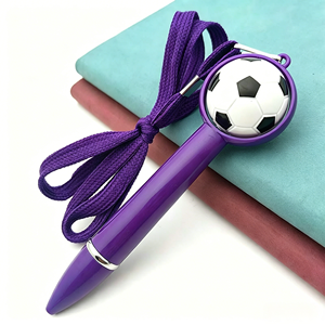 Bolígrafo con Forma de Balón de Fútbol, Bolígrafo Retráctil con Diseño de Fútbol y Tinta Negra para la Escuela, Oficina, Regalos Promocionales - Product Image 4