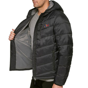 Veste matelassée pour homme en nylon et polyester, teinte unie, vente en ligne, veste d'hiver matelassée pour homme, meilleur prix - Product Image 6