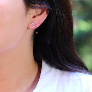 Pendientes de Diamante Cultivado en Laboratorio de 1.60 ct con Engaste de Bisel, Oro Amarillo Sólido de 14K, Certificado IGI, Regalo de Aniversario de Bodas para Mujer - Product Image 6