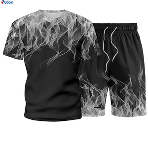 Conjunto Deportivo de Verano Personalizado con Estampado Sublimado de Alta Calidad, Transpirable y Tejido, el Más Vendido para Hombre - Product Image 3