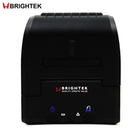 Imprimante matricielle portable Brightek 58 mm noir et blanc avec batterie 1800 mAh, interfaces RS232/USB pour l'impression de reçus