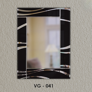 Stylish Designer Decorative <b>Wall</b>-Mounted Frameless V-Groove <b>Mirror</b> Perfect for Enhancing the aesthetic of any living space - Product Image 4