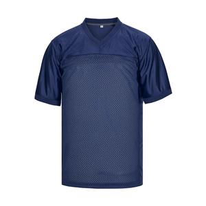 Street Wear 100% Polyester Fabric Sublimation Printed Custom Football Jersey Blank <b>Mesh</b> <b>Short</b> Sleeve UV Protection Front Logo - Product Image 1
