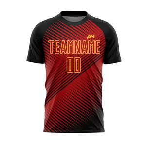 เสื้อฟุตบอลที่ทันสมัยสวมใส่ฟุตบอลที่มีความยืดหยุ่นและวัสดุดูดซับเหงื่อสำหรับผู้เล่นกีฬาที่ใช้งาน - Product Image 1
