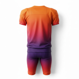 Factory Price American Football Uniform Custom Print Logo Number Breathable Mesh Fabric Team Sports Wear Manufacturer - Product Image 2