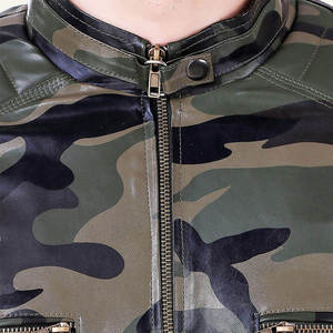 Chaqueta de Cuero para Hombre de Alta Calidad, Estilo Vintage, con Cierre, Transpirable, Cuello Alto, Manga Larga, Ecológica - Product Image 6