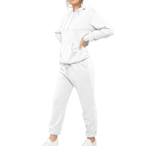 Survêtement de sport personnalisé pour femme, en coton, hiver, OEM, avec logo personnalisé, ensembles de style entraînement, vêtements de sport pour femme - Product Image 4