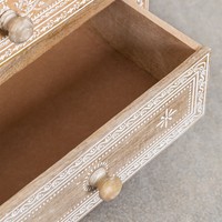 Table de chevet Vandana Nova Lyra en bois de manguier