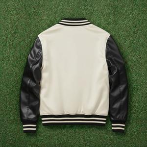 Chaqueta Universitaria Personalizada Unisex, Chaqueta Bomber con Letras y Logotipo Personalizado - Product Image 2