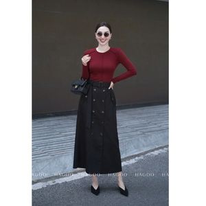 Women's Slim Fit Ribbed Knit Pullover Soft Touch Long Sleeve Casual Office Wear - Product Image 1