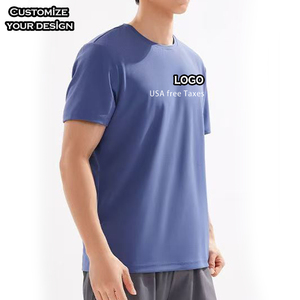 เสื้อยืดออกกำลังกายแห้งเร็วขายดีที่สุด สำหรับวิ่งและฟิตเนส ผู้ชาย ผ้าโพลีเอสเตอร์ 100% สกรีนลายแบบซับลิเมชั่น สำหรับสหรัฐอเมริกา ปลอดภาษี - Product Image 3