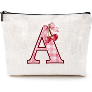 Borsa Cosmetica Personalizzata con Iniziali, Organizer da Viaggio Monogrammato per Articoli da Toeletta, Idea Regalo per Donne, Ragazze, Amiche, Colleghe, Insegnanti - Product Image 1