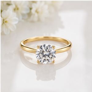 <b>Unique</b> Design 1.5 TCW and Women's Jewelry VVS1 Round Cut Moissanite Diamond Ring <b>for</b> Wedding & Engagement luxury <b>Gifts</b> <b>for</b> <b>her</b> - Product Image 2