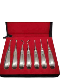 Hot Selling Stainless Steel Manual Dental Root Elevator <b>Set</b> <b>Top</b> Best Selling Dental Surgical Instrument With <b>Box</b> Packing - Product Image 1