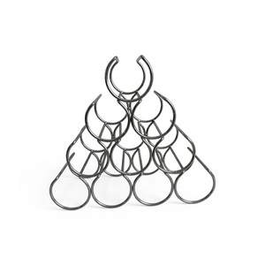 Modern Style Freestanding Galvanized Metal <b>Wine</b> <b>Rack</b> And Holder 12-Bottle Countertop <b>Wine</b> Storage Display Organizer For Home Bar - Product Image 5