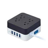 Strip Daya Pintar dengan Pengisian Daya USB Pelindung Lonjakan Listrik