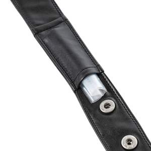 Bracelet de bras Kinky Pocket noir en cuir pour homme, accessoire fétichiste, bande réglable - Product Image 5