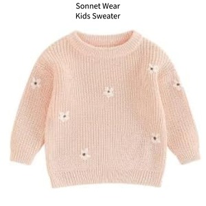 Pull en tricot 100% coton unisexe pour enfants, hauts mignons - Product Image 2