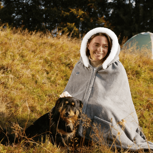 Coperta Indossabile in Morbido Flanella a 8 Zone, 3 Livelli di Calore Regolabili, 150x79cm, Alimentazione USB, Design Portatile con Tasche - Product Image 4