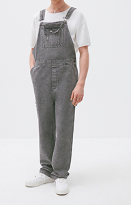 Peto de algodón holgado para hombre, estilo casual, con tirantes ajustables, suave y cómodo para uso diario - Product Image 3