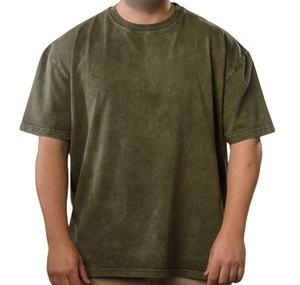 Camiseta Oversize Vintage para Hombre con Lavado Ácido, 280GSM, Algodón Pesado, Venta al por Mayor - Product Image 5