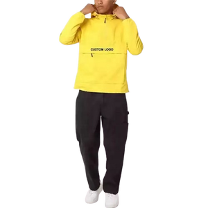 Personalizada de los hombres 1/4 Zip Nylon Poliéster Impermeable Forro de malla Windbreaker Bomber Anorak Chaquetas Hombres Chaqueta cortavientos - Product Image 6