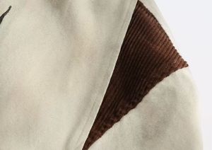 Chemise-veste de travail en toile pour homme, couleur unie, col rabattu, coton lavé, coupe ample, pour l'automne - Product Image 3