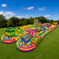 Parc d'obstacles gonflable géant personnalisé pour événements commerciaux, aire de jeux pour enfants, location, entreprise NBINFLATABLE PVC