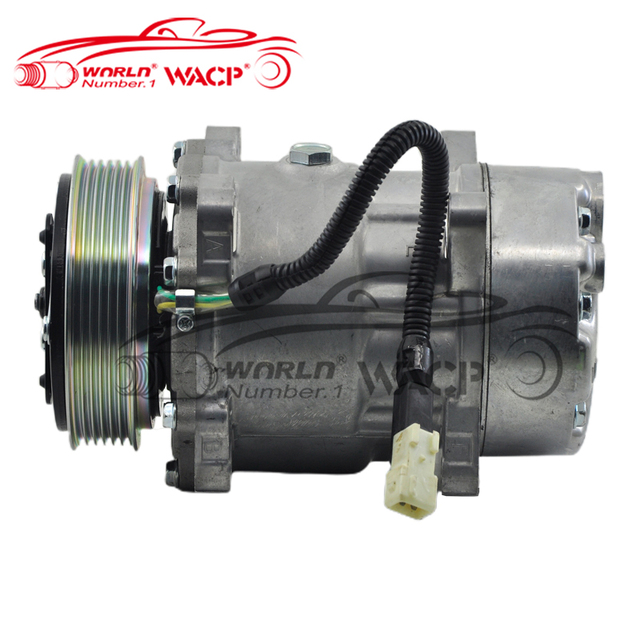 12V 1993-2010  DC Air Conditioner Car Compressor for Peugeot 306 406 7V16 OEM 9636729480  9659231080 6453EY Compressor WXPG004