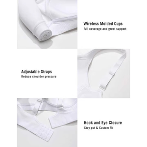 ราคาขายส่ง ชุดโยคะดีไซน์ใหม่สุดเซ็กซี่ สปอร์ตบราสำหรับผู้หญิง ออกกำลังกายที่บ้าน แบบคอวีด้านหลัง ผ้าสแปนเด็กซ์ - Product Image 3