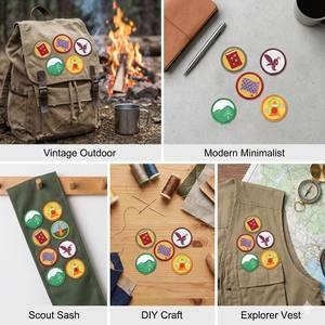 Écussons brodés personnalisés, thème Nature, Vie, Camping, Écussons de mérite pour écoles et clubs - Product Image 6