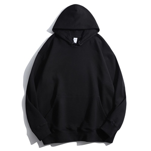Wholesale 280gsm 100% Cotton Winter <b>Hoodie</b> Knitted Weight Letter Pattern Unisex <b>Pink</b> Drawstring <b>Hoodie</b> Ready Stock Bulk Men's - Product Image 5