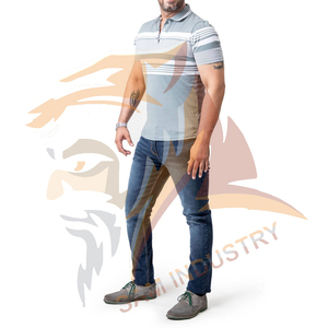 Approvisionnement direct d'usine, polos pour hommes de haute qualité, nouvelle arrivée, respirants, manches courtes, tricotés, 100% coton, t-shirts d'été - Product Image 3