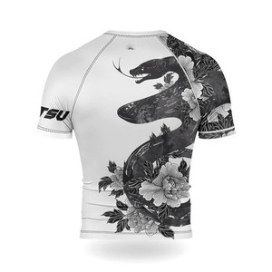 Camiseta de Compresión Deportiva Personalizada con Transferencia Térmica, Camiseta de Compresión Elástica para Entrenamiento de MMA, Unisex - Product Image 3