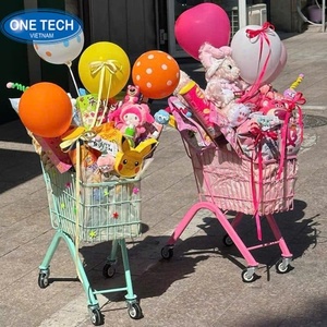รถเข็นช็อปปิ้งขนาดเล็ก / รถเข็นเด็ก เวียดนาม รถเข็นเคลือบสีฝุ่น ตาข่าย สำหรับเด็กอายุ 6-12 ปี ความจุ 25 ลิตร - Product Image 5