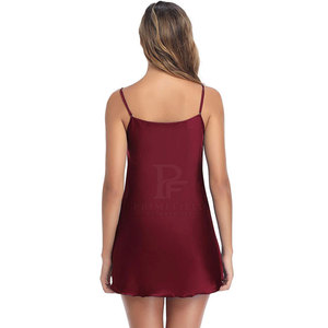 Chemises de nuit pour femmes de qualité supérieure, vêtements décontractés d'été, 100% soie respirante, respectueuse de l'environnement, design de logo personnalisé - Product Image 5