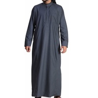 Meilleures ventes : Thobes islamiques traditionnels en coton de qualité supérieure, Robes koweïtiennes, Jalabiya marocaine pour hommes, coupe classique, respirante
