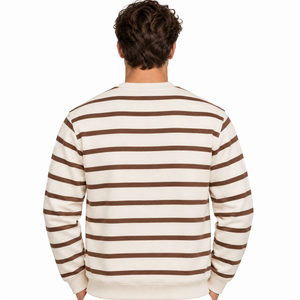 Sudadera Personalizada con Logotipo para Hombre, Cuello Redondo, Forro Polar, Marca Privada, Proveedor de Ropa Urbana - Product Image 2